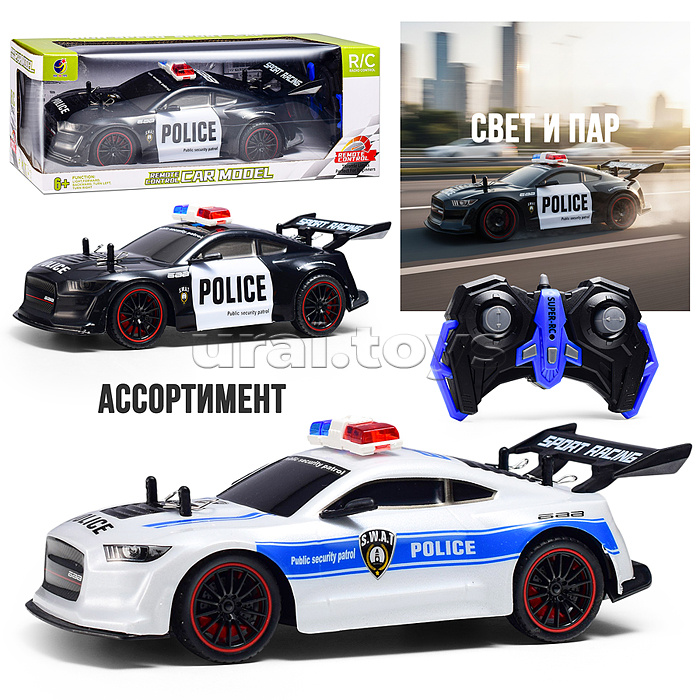 Машина "Полицейский шторм" р/у, 27 MHz. в коробке