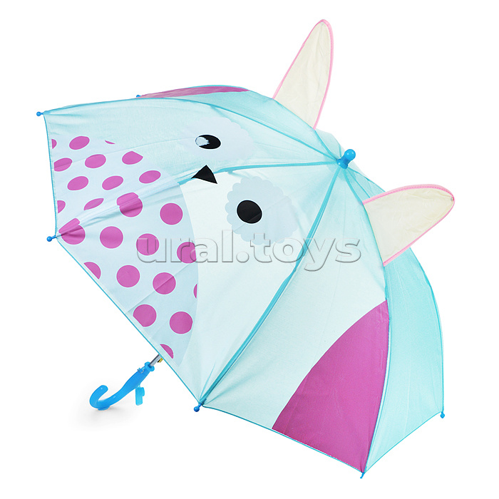 Зонт детский "Лисичка" (50см.) с ушками