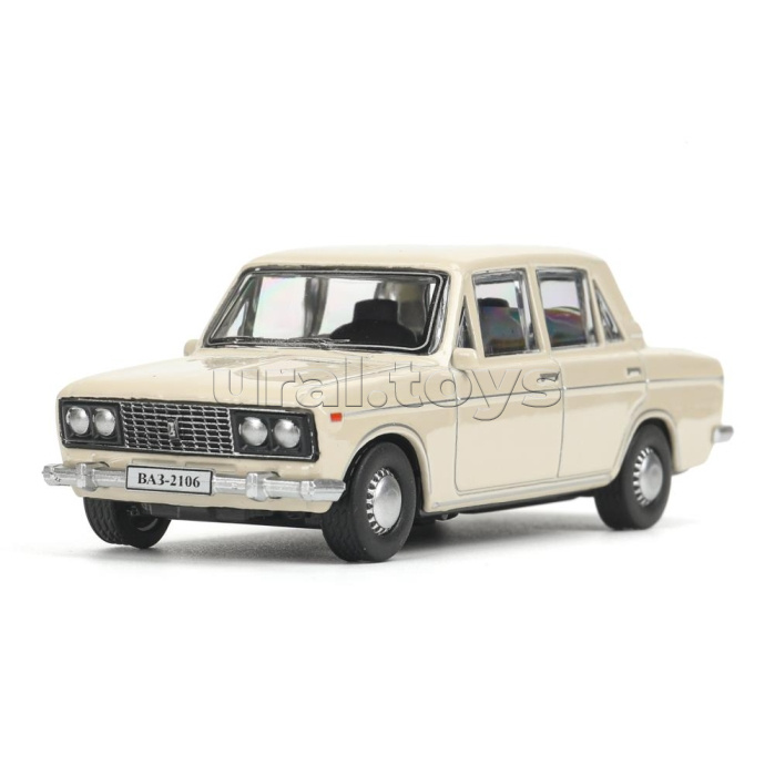 Машина металл LADA lada 2106 10,5 см, (бежевый) инерц, в коробке