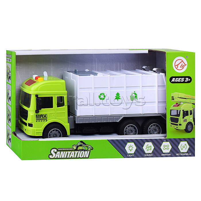 Машина "Мусоровоз‑Чистюля" в коробке