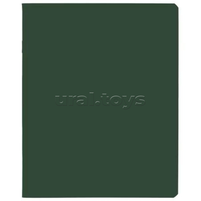 Тетрадь 96л. клетка "Малахит" А5 на скобе ламинация Soft-touch SoloMatte