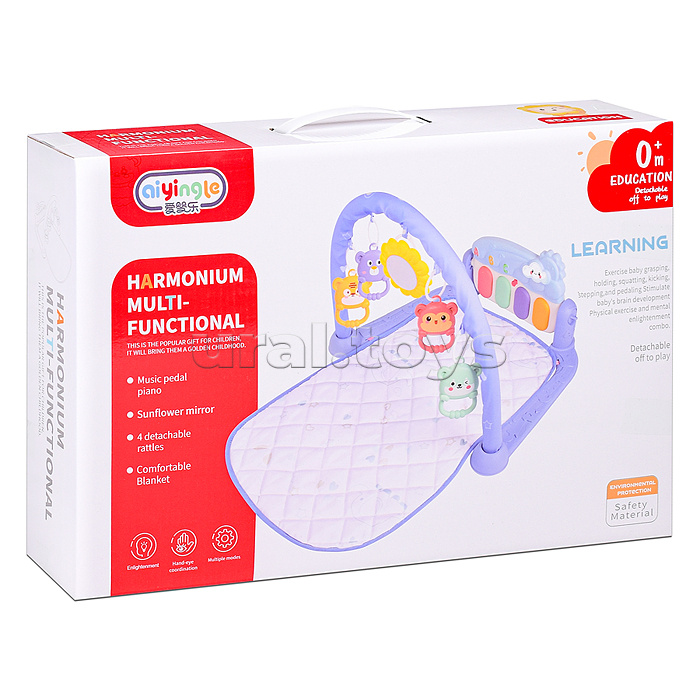 Коврик развивающий "Карусель" с пианино, в коробке