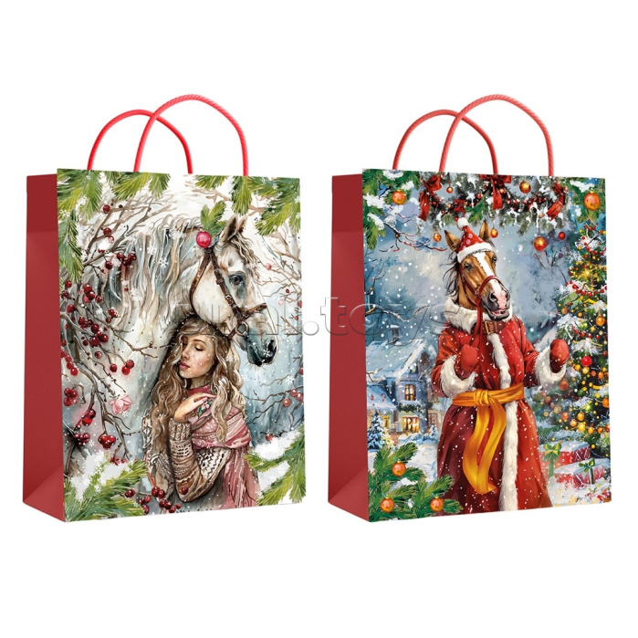 Пакет подарочный "Символ года" ламинированный 11х14х6см, 157гр/м2