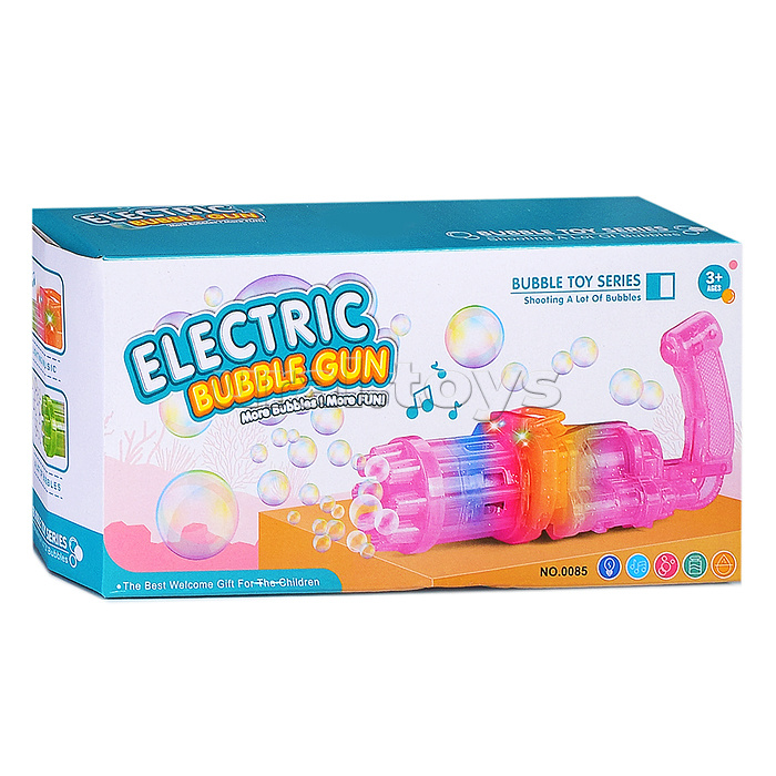 Бластер "Electric bubble gun" для пускания мыльных пузырей, в коробке