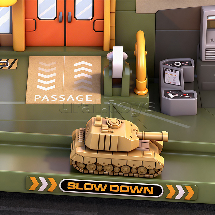 Парковка "Игровой паркинг" (свет, звук, 3 металл машины, самолет) в коробке