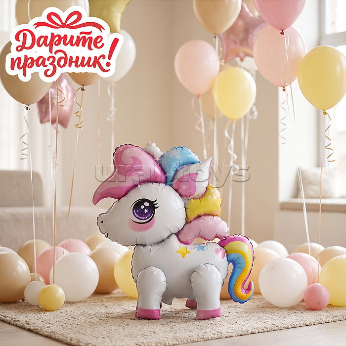 Интерьерное украшение  Фигура-шар "Единорожки"