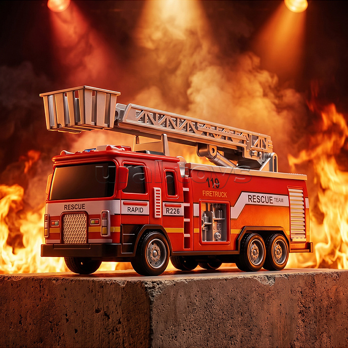 Машина "Пожарная техника" в коробке
