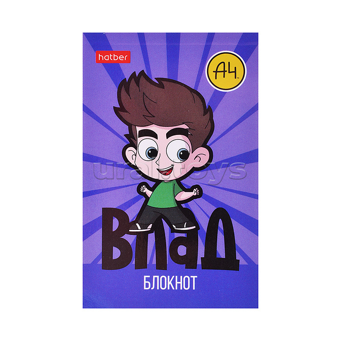 Блокнот А7 48л клетка "Влад А4" в Дисплее  52 шт