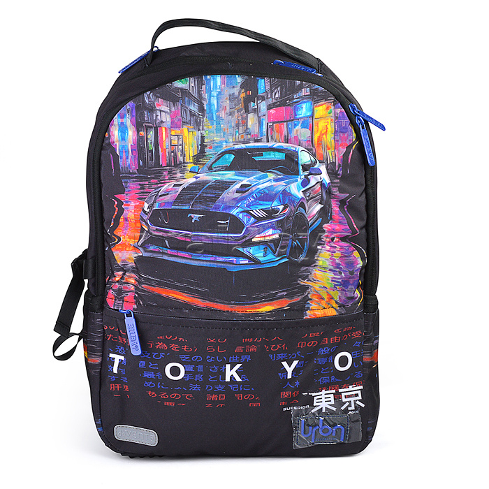Рюкзак "Label. Tokyo Drift" подростковый 39x30x17 см (19 л) вес 750 г,