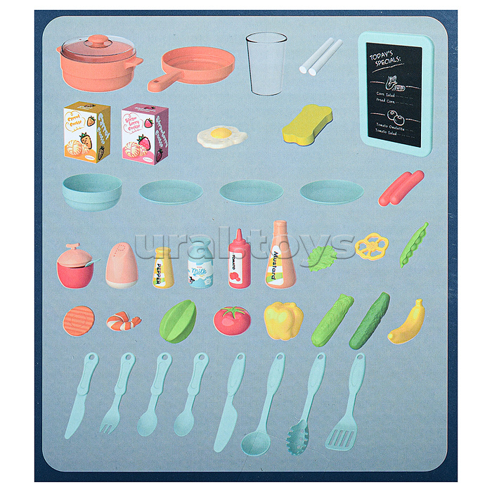 Игровой набор кухня "Играем весело" (42 предмета)  в коробке