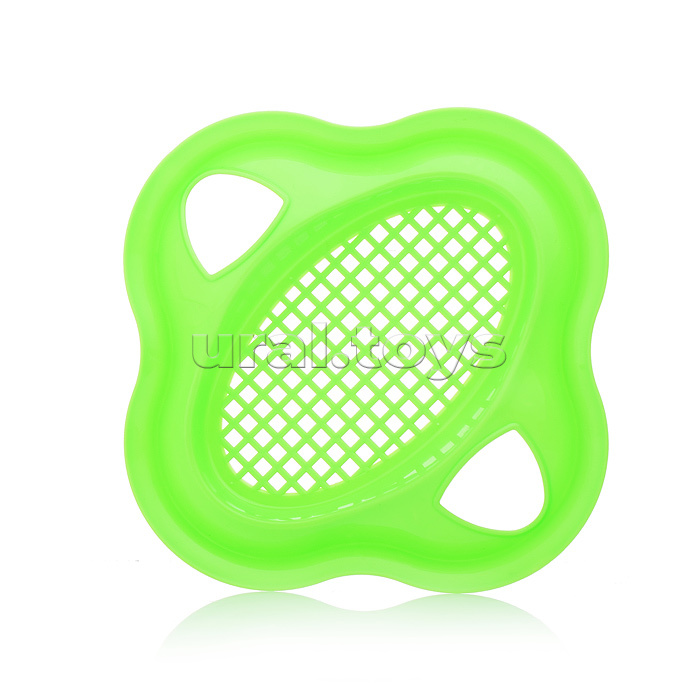 Набор №21: ведро-цветок среднее, ситечко-цветок, совок №2, грабельки №2, 3 формочки