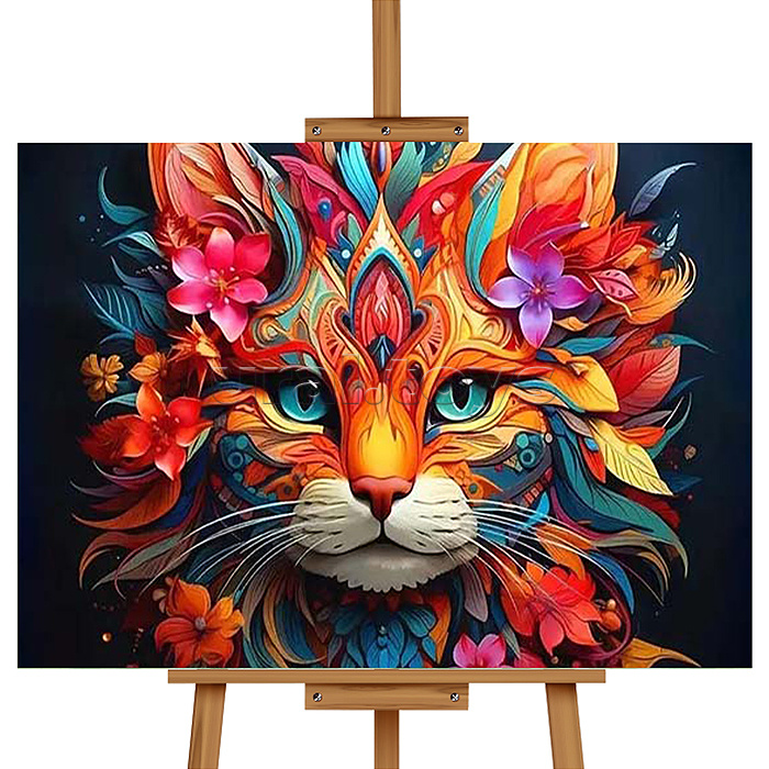 Мозаика алмазная "Кошка" 30*40см.