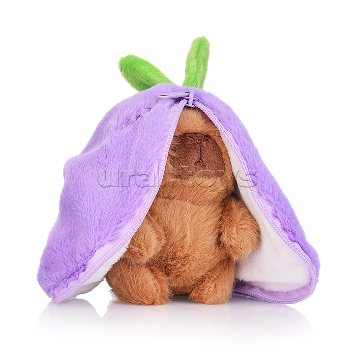 Мягкая игрушка "Капибара в сумочке" 12 см