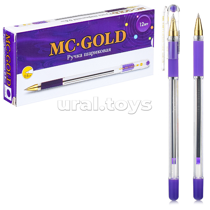 Ручка шариковая "MC Gold" фиолетовая, 0,5мм,