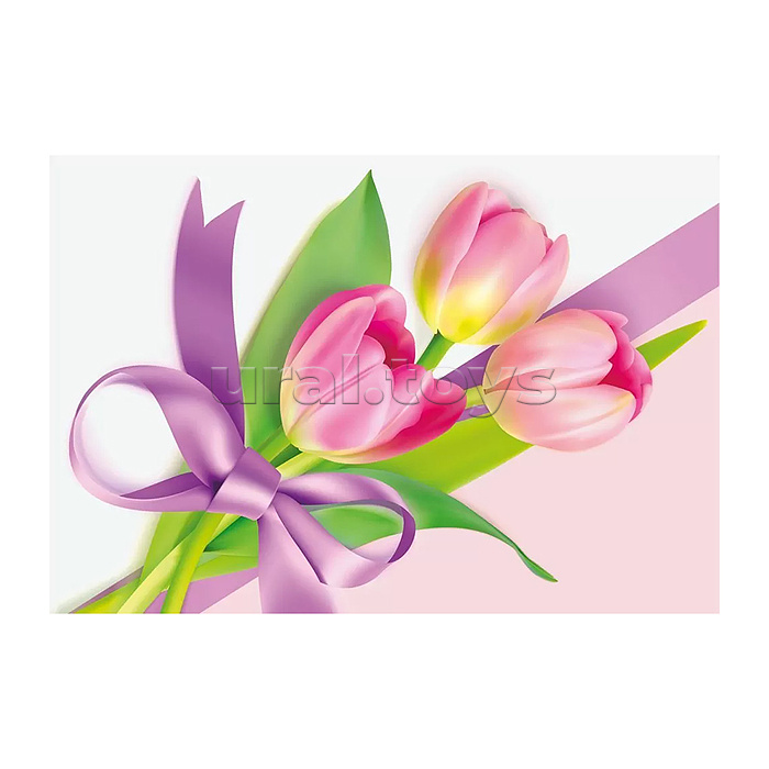 Конверт художественный средний "Тюльпаны"
