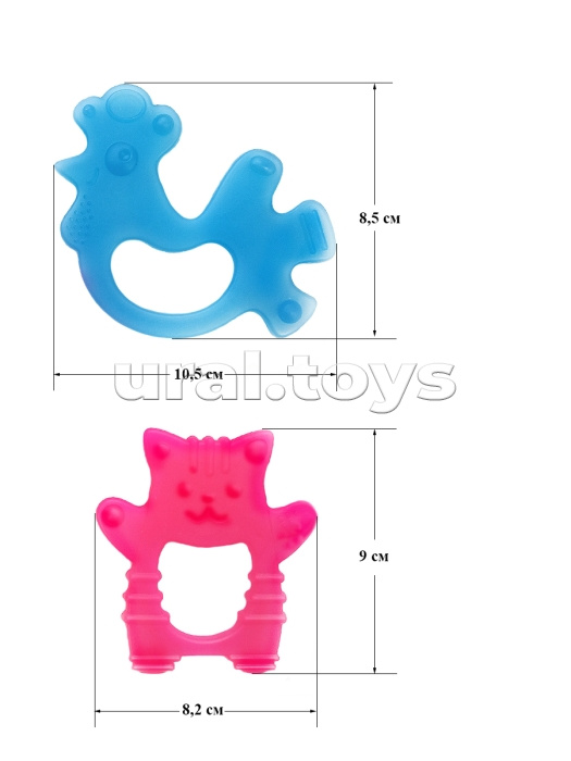 Прорезыватели "Петушок+Кот"