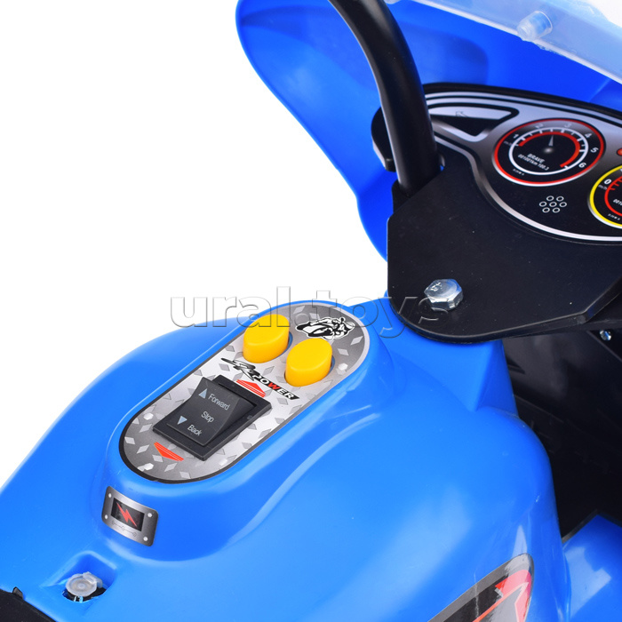 Детский электромотоцикл ROCKET«Мотоцикл шерифа»,1 мотор 20 ВТ, синий