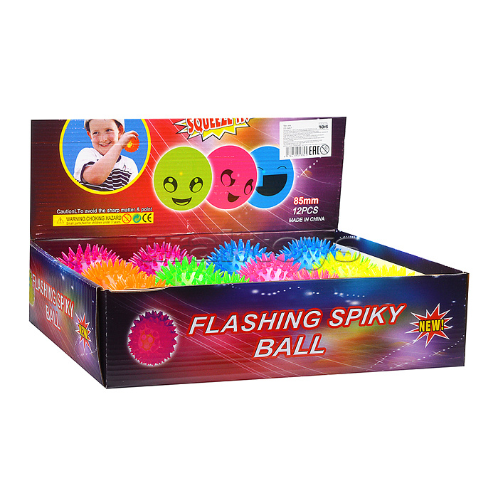 Мяч-ёж "Неоновый цвет-2" (8,5 см.) в коробк