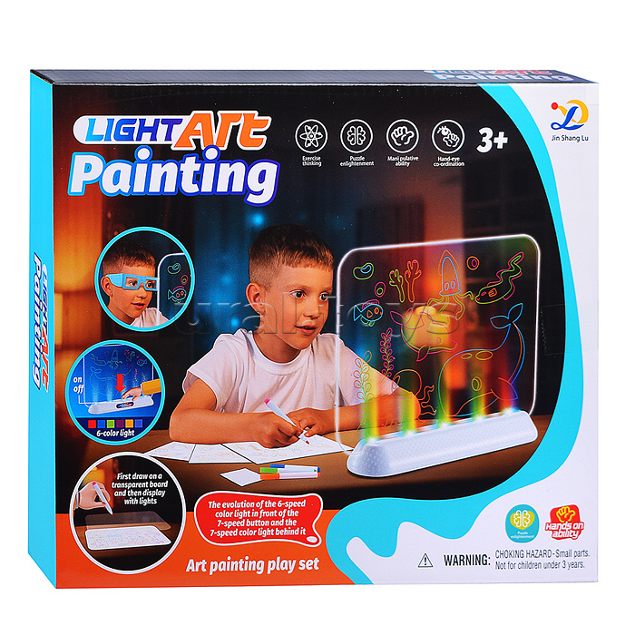 Доска для рисования "Волшебство света" в коробке