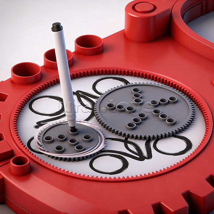 Спирограф "Веселая девочка" (набор), в коробке