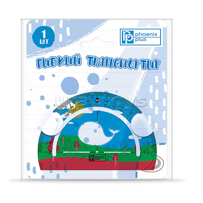 Транспортир, разноцветный, ПВХ, УФ-печать, фигурная вырубка, подложка из мелованного картона + ПЭТ-пакет с европодвесом ). Транспортир, разноцветный, ПВХ, УФ-печать, фигурная вырубка, подложка из мелованного картона + ПЭТ-пакет с европодвесом ).