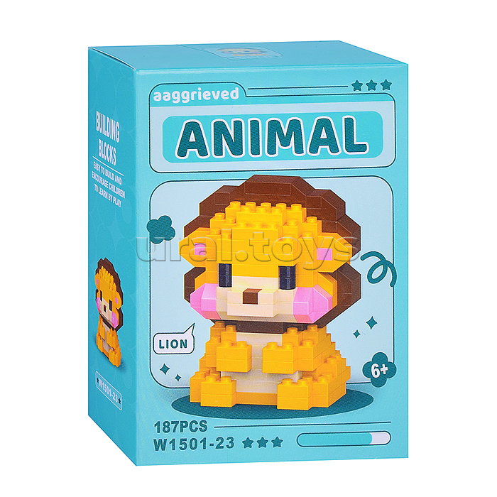 Конструктор "Лев" (187 дет.) в коробке