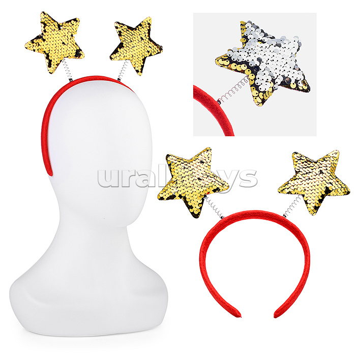 Ободок карнавальный "Зведочки-рожки"