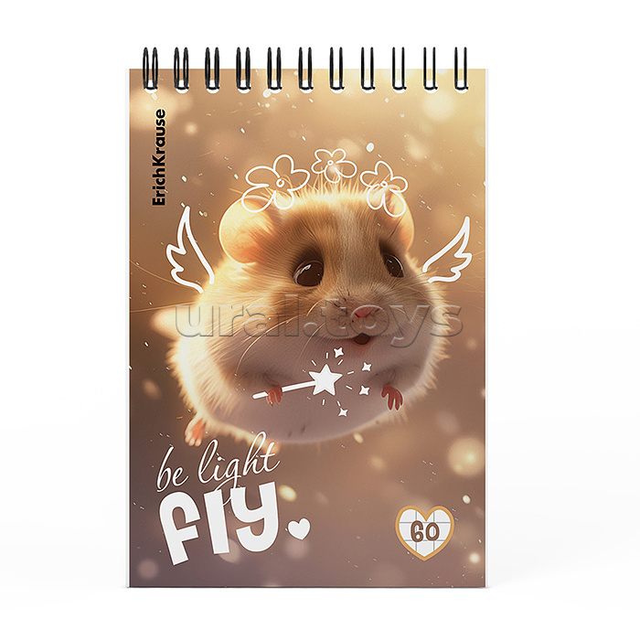 Блокнот на спирали "Fluffy" А6, 60 листов, клетка_MIX-PACK Блокнот на спирали "Fluffy" А6, 60 листов, клетка_MIX-PACK