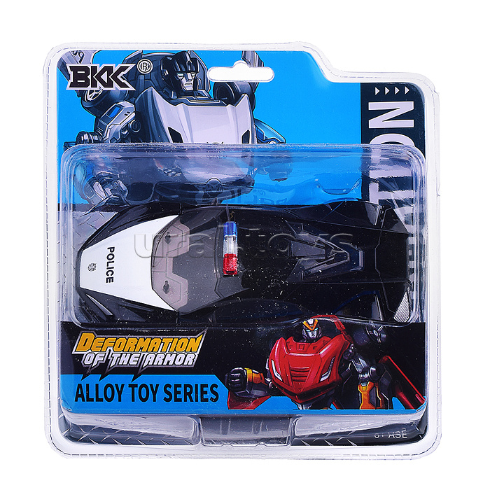 Робот трансформирующийся в полицейскую машину, в коробке