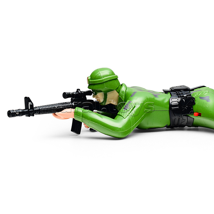 Солдат "Разведка" на батарейках, на листе