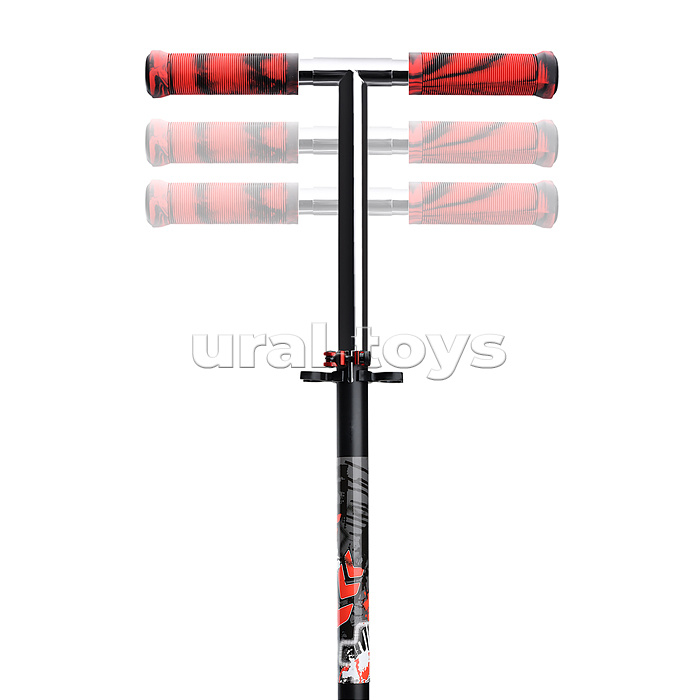 Самокат 2-х кол., красный, d 200 мм., PU, в коробке