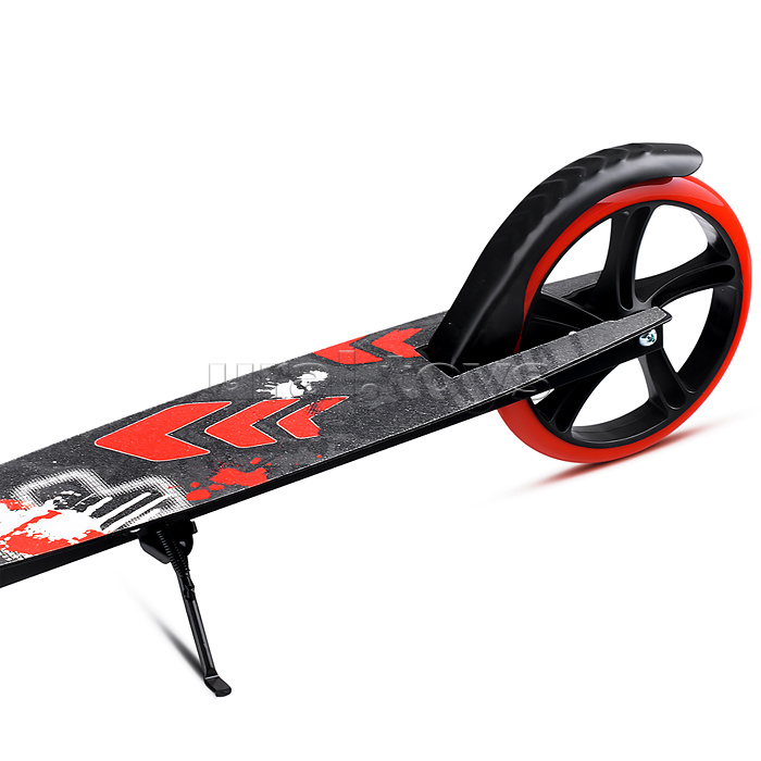 Самокат 2-х кол., красный, d 200 мм., PU, в коробке