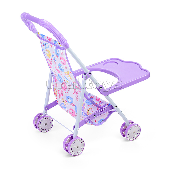Коляска для кукол (металлическая, складная, прогулочная, цвет в ассортименте)
