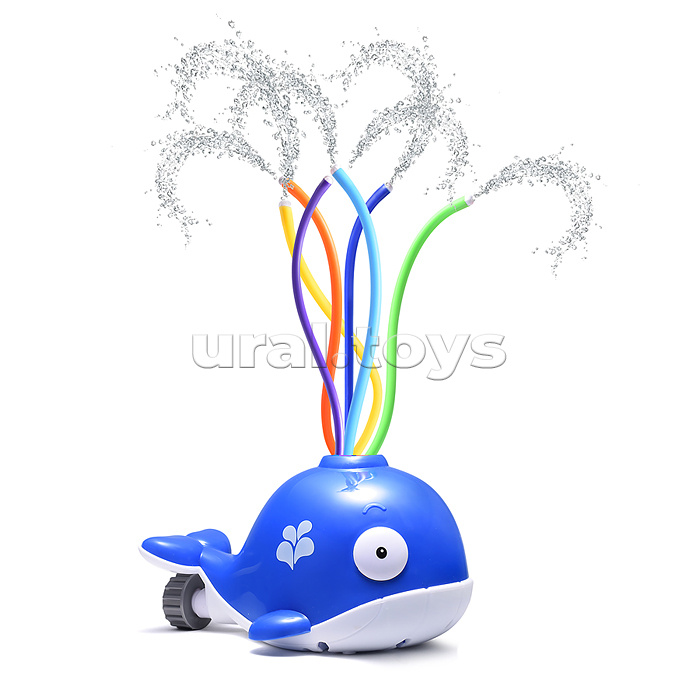 Игрушка - брызгалка "Кит" для подключения к водному шлангу, в коробке