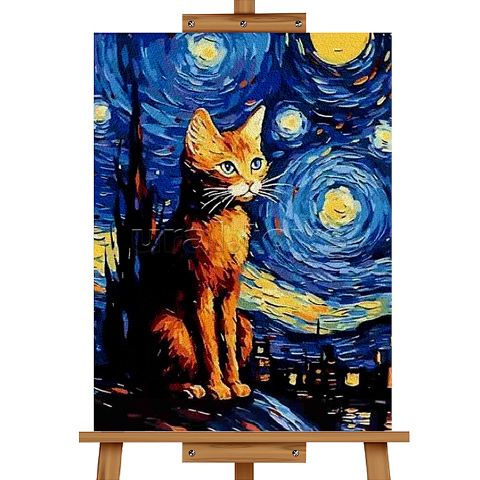 Картина по номерам "Кисуня" 30х40 см.