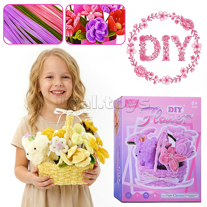 Набор творческая мастерская "Цветы в корзинке-5" в коробке