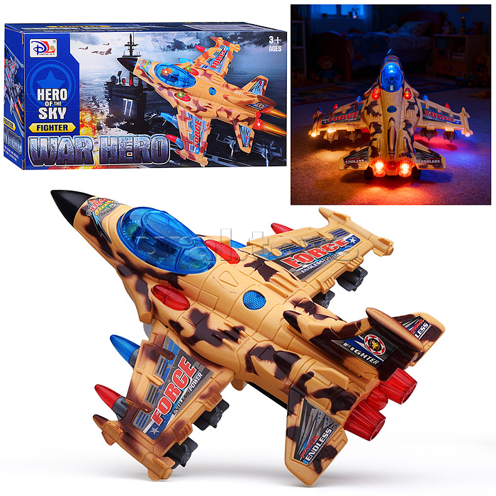 Самолет "Небесная защита-3" на батарейках, в коробке