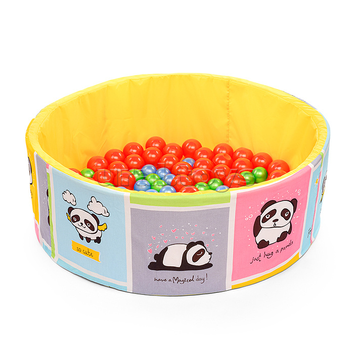 Сухой бассейн "Панды желтые" (100см х 30см)