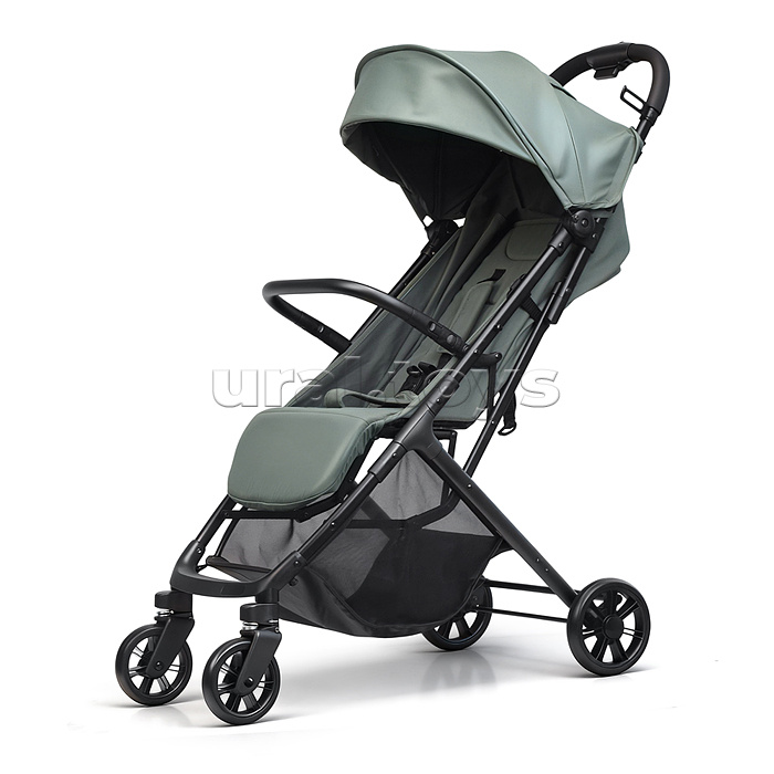 Детская прогулочная коляска-трость Prammy, зеленый