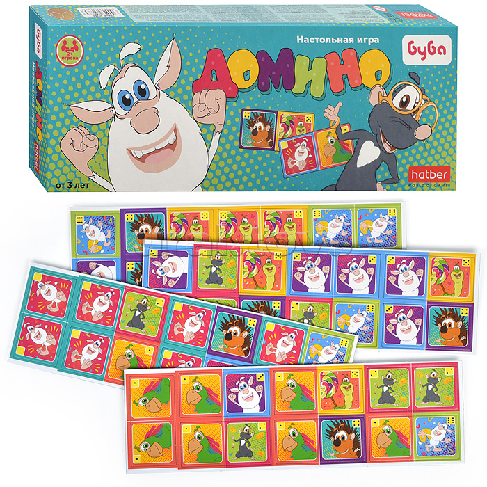 Настольная игра Домино "Буба" 28 карточек