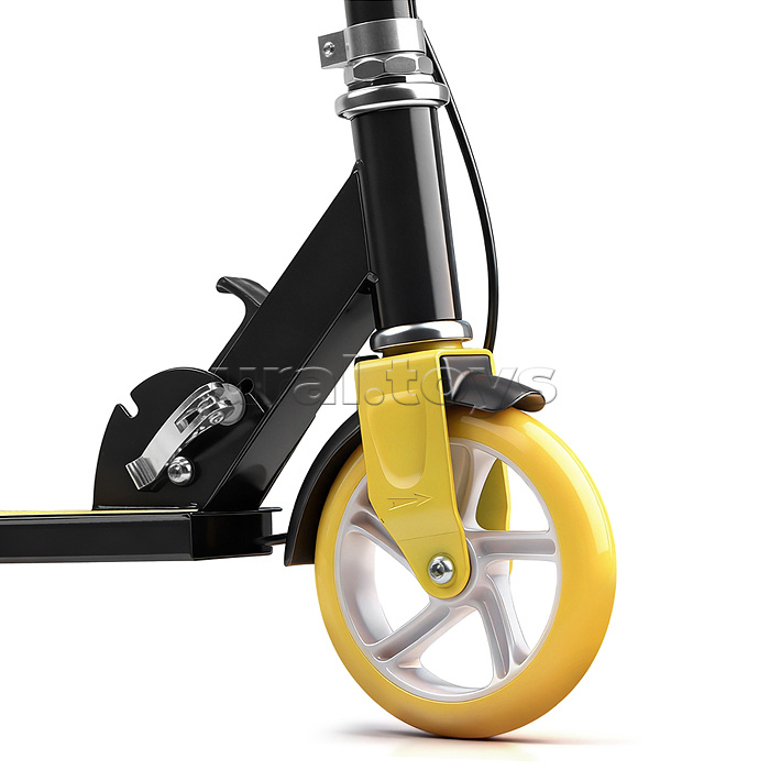Самокат 2-х колесный ROCKET,колеса PU/ 145 мм,ABEC 7, желтый (в пакете)