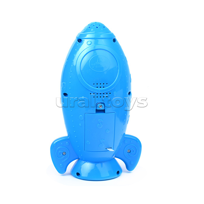 Ракета с проектором "Синий трактор" (50 песен, стихов, звуков. свет., бат.) в коробке