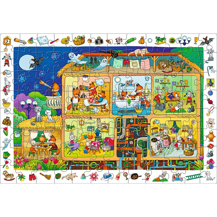 IQ Пазл с развивающей игрой 80 "Милый домик" 5+ (new)