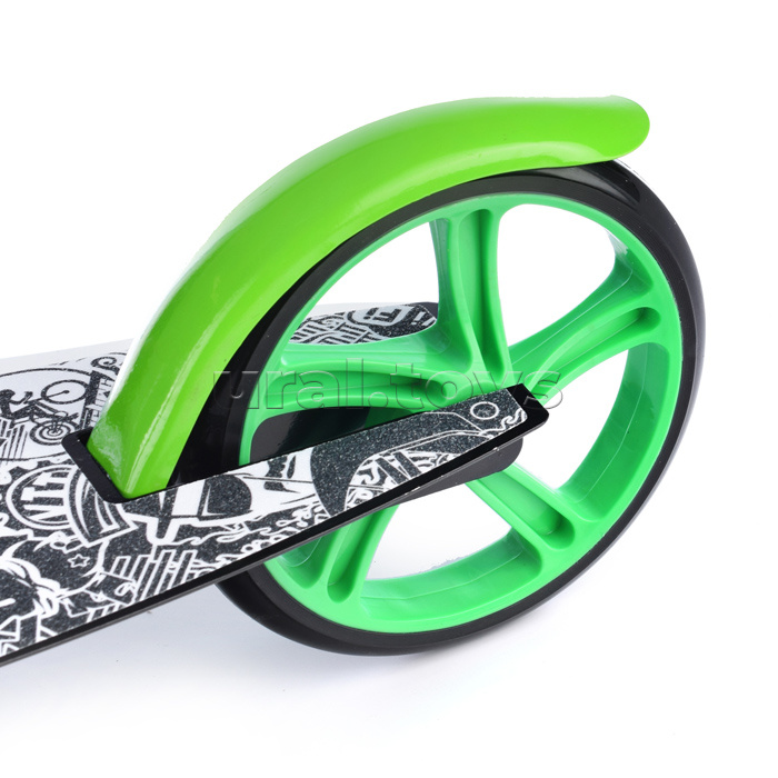 Самокат 2-х кол., зеленый, PU/ 200 мм, ABEC 7, в коробке