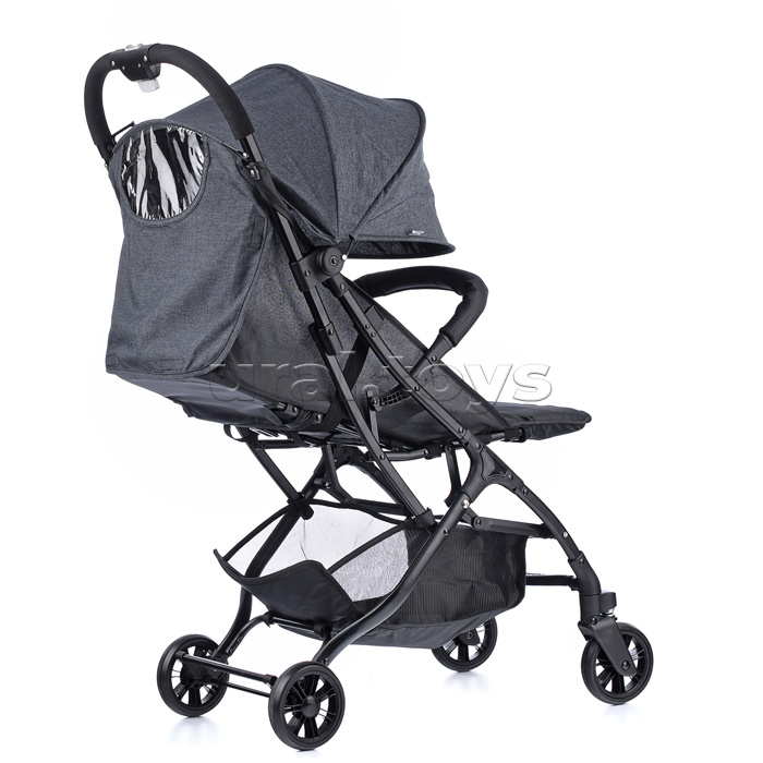 Коляска прогулочная Prammy Black, черный (в коробке)