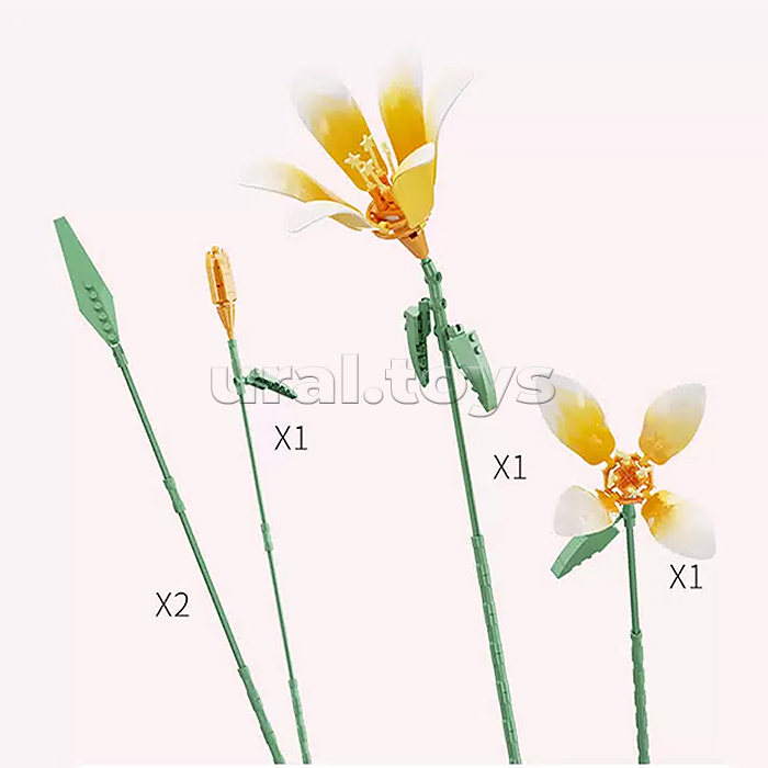 Конструктор "Букет" 165 дет., в коробке