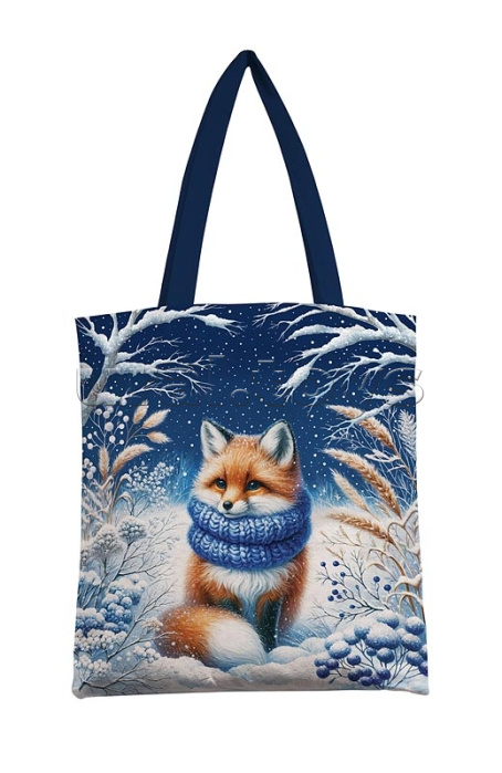 
Сумка-шоппер текстильная Премиум Новый год