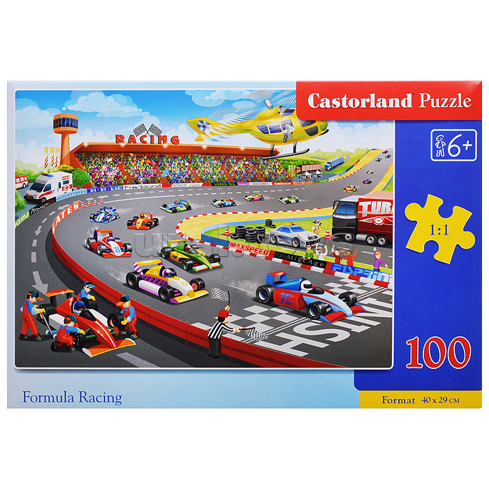Пазлы 100 "Формула-гонки"