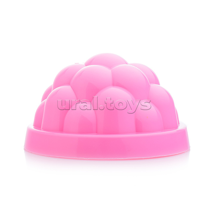 Набор №21: ведро-цветок среднее, ситечко-цветок, совок №2, грабельки №2, 3 формочки