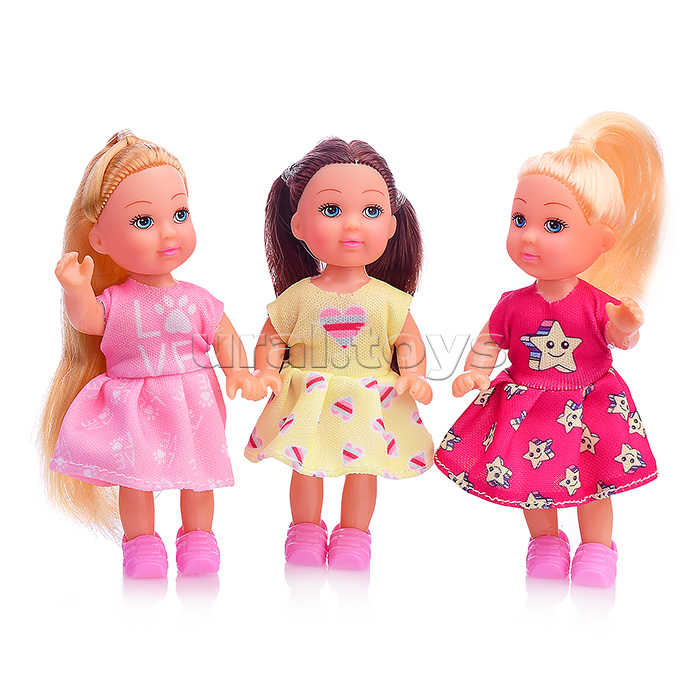 Набор кукол "Подружки" с аксессуарами, в коробке